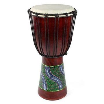 LARGE PAINTED DJEMBE