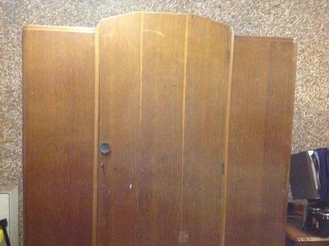 Vintage wooden wardrobe