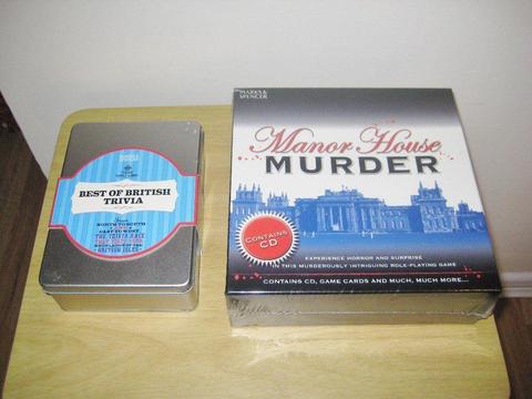 Two Brand New Unopened Marks And Spencer Games