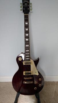 Excellent quality Vintage V100 Les Paul Guitar– Wine Red – Just £150!!
