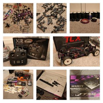 Hotbodies TCX Touring RC Racing Electric Car 1/10 Scale Bundle Transmitter and Extras!