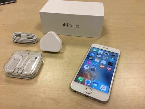 ***GRADE A *** Boxed Silver Apple iPhone 6 16GB Factory Unlocked Mobile Phone + Warranty