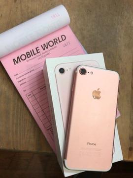 Iphone 7 Rose Gold 32gb 12 month apple waranty