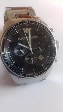 Emporio Armani AR0585 Chronograph Gents Designer Watch in Great Condition