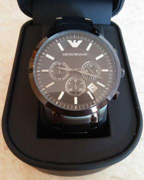 Quick Sell - Brand New Armani watch for Men, Black color, Original box, Certificate, Tag, Book