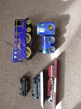 various tin biscuit trains to magazine trains