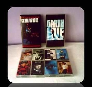 GARTH BROOKS BUNDLE - VHS/CASSETTE TAPES - (10 ITEMS) - FOR SALE