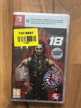 WWE 2K18 (Nintendo Switch) , brand new & sealed ! price stands !!!!! MAY SWAP