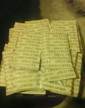 30 individual coffee sachets for £2 / or 250 individual coffee sachets for £10 pound