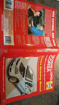 Haynes Workshop Manual for Vauxhall Corsa 2000 - 2006