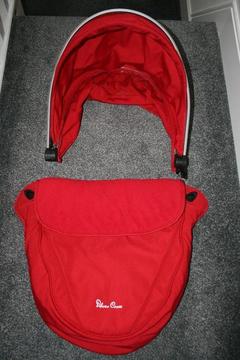 Silver Cross Surf pram colour pack - HOOD and APRON - red chilli CAN POST