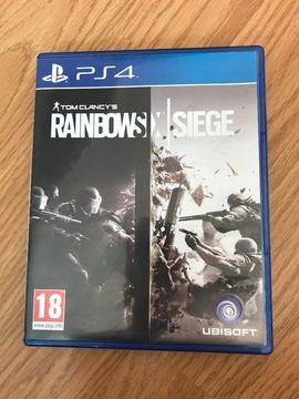 rainbow six siege , ps4 , as new ! price stands , no offers !