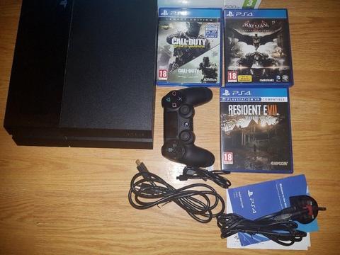 Sony Playstation 4 (PS4) 500GB Boxed with 3 Games and 1 Controller