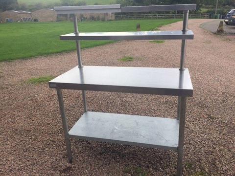 Stainless steel 4 tier prep table
