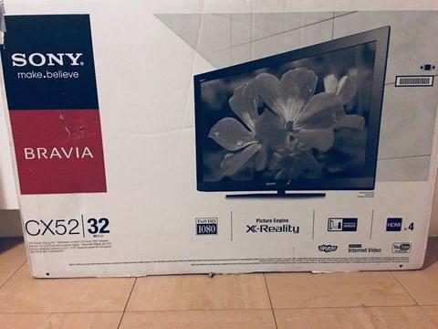 ALMOST BRAND NEW* SONY BRAVIA 32” INTERNET LCD TV FULL HD 1080P+ FREEVIEW INBUILT CHANNELS