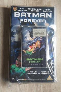 Batman Forever (1995) VHS video & OST Soundtrack Cassette - New Condition
