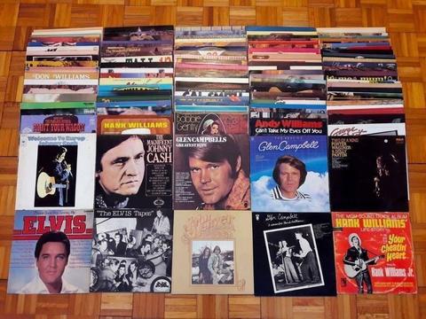 240 Vinyl Records American Country Music Collection Johnny Cash Elvis John Denver LP Joblot Job lot