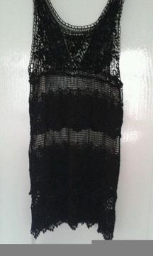 Black Beach Dress, M