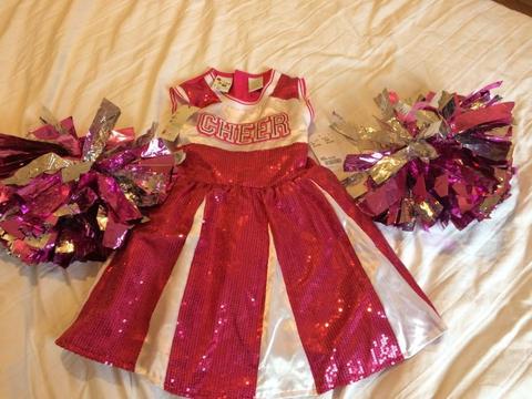 Cheerleader dress up girls age 3-4