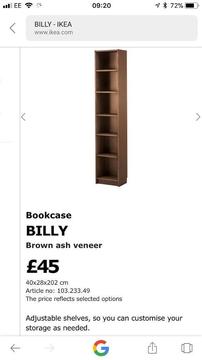 Ikea Oak Billy Bookcase