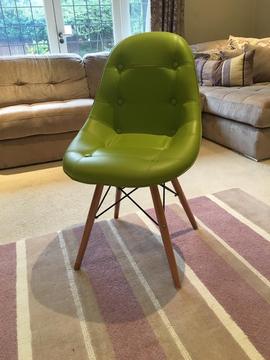 Green Eames style chair