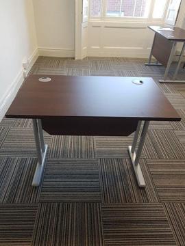 New desks. £80 each. Two assembled but unused desks. W100cm D60cm H72cm ks