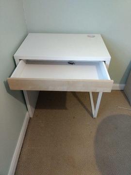 White Ikea Computer Desk