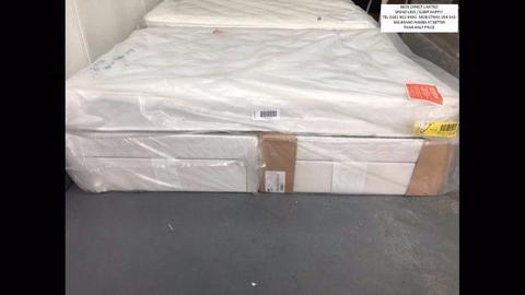 Brand NEW Silentnight Double- Size Drawer Divan Bases with a choice of Mattresses. From £125.00