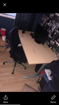 Large desk and chair