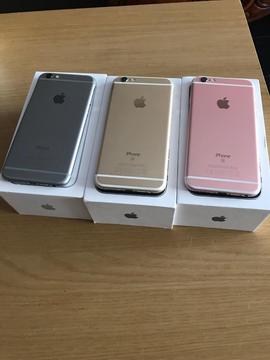IPhone 6s 16gb rose gold and space grey