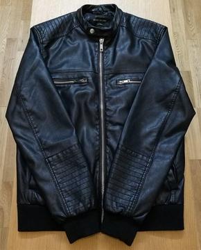 River Island Leather Look Jacket - Medium – Black