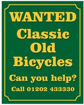 CASH FOR OLD BICYCLES vintage classic pre 1980s Racers Moultons ww2 antique retro bike