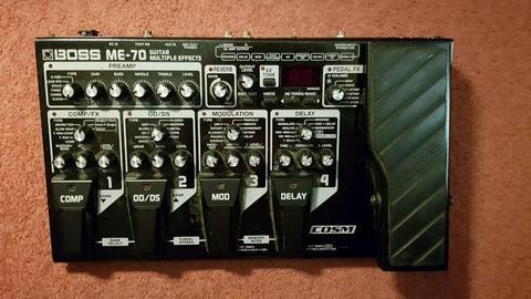Boss ME-70 Multi-Effects Pedal (with power supply)