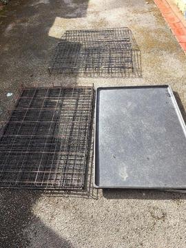 2 large dog cages for sale