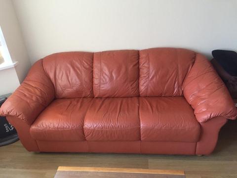 Leather Sofa Set– 3 piece suite