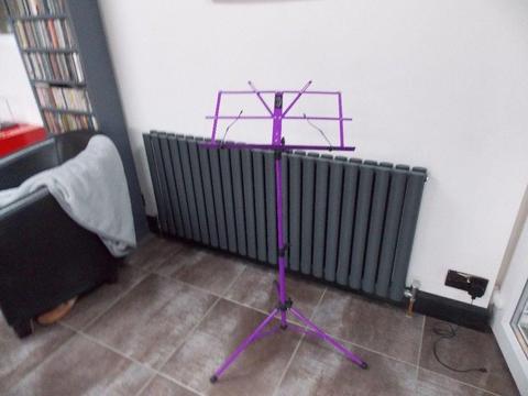 purple music stand