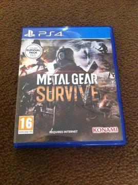 Metal gear survive ps4 game