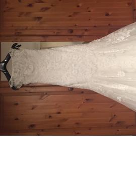 Maggie Sottero Full Length Lace Wedding Dress, Extra Small