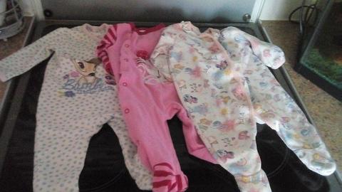 Mixture of baby girls clothes