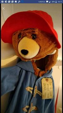 Paddington bear costume Age 2-3