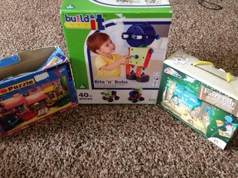 ELC Build-it ‘Bits and Bobs’, Bob the Builder 54pc puzzle and Jungle Book 45pc puzzle. £5