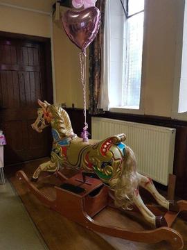 Real carousel rocking horse toy prop