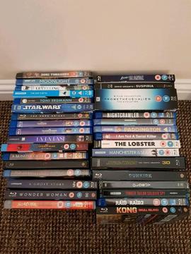 32 Blu-RAY films, all excellent condition