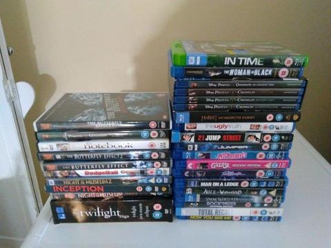 BLUE RAY AND DVDS FOR SALE