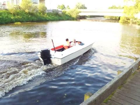 17ft flecther speed boat forsale cheap might SWAP OR