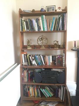 Solid pine bookcase £40 ono
