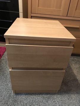 Small two drawer cabinet