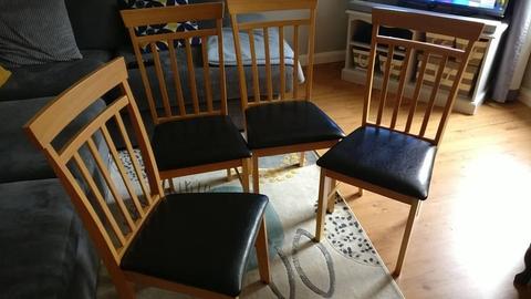 4 dining table chairs