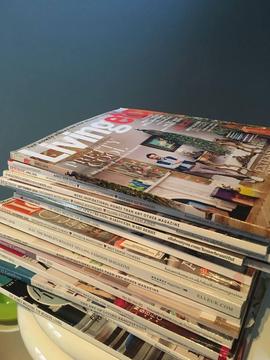 Big stack of home magazines