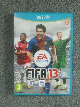 Fifa 13 game for Wii U